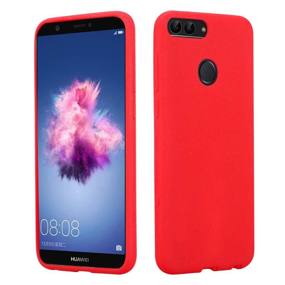 Cadorabo Hülle für Huawei P SMART 2018 Enjoy 7S TPU Silikon Frosted