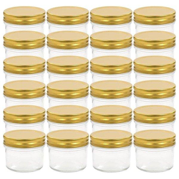 VidaXL Marmeladengläser mit deckeln 24 stk. glas