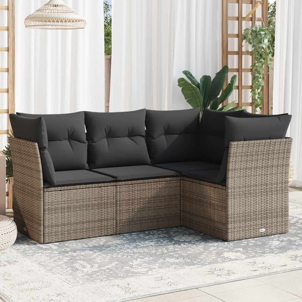 VidaXL Garten sofagarnitur poly-rattan