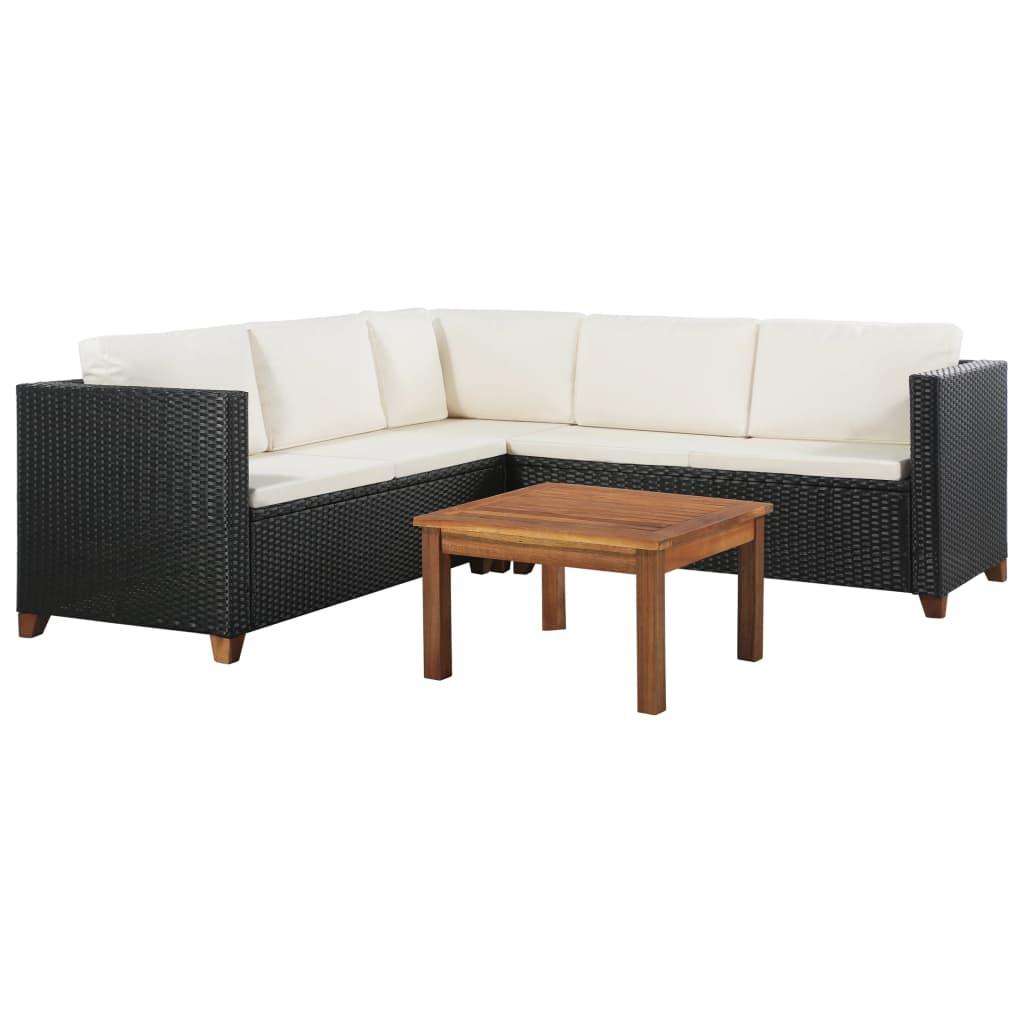 VidaXL Garten-sofagarnitur poly-rattan