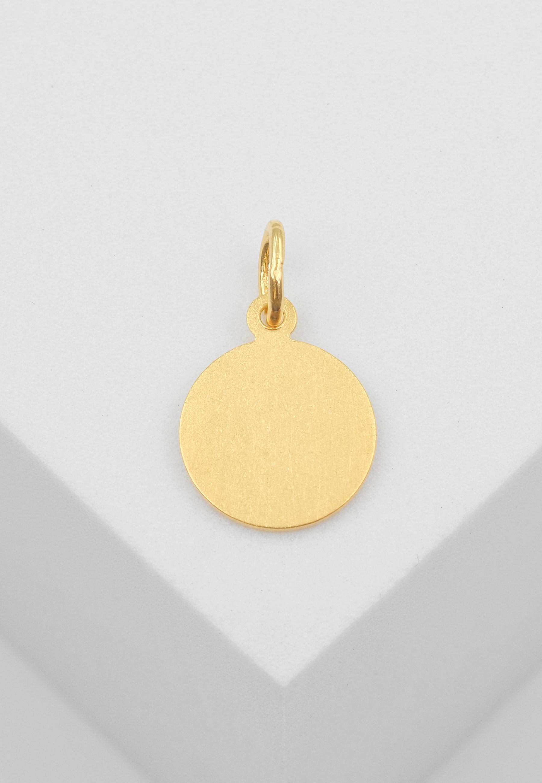 MUAU Schmuck Anhänger Schutzengel Gelbgold 750, 16x10mm