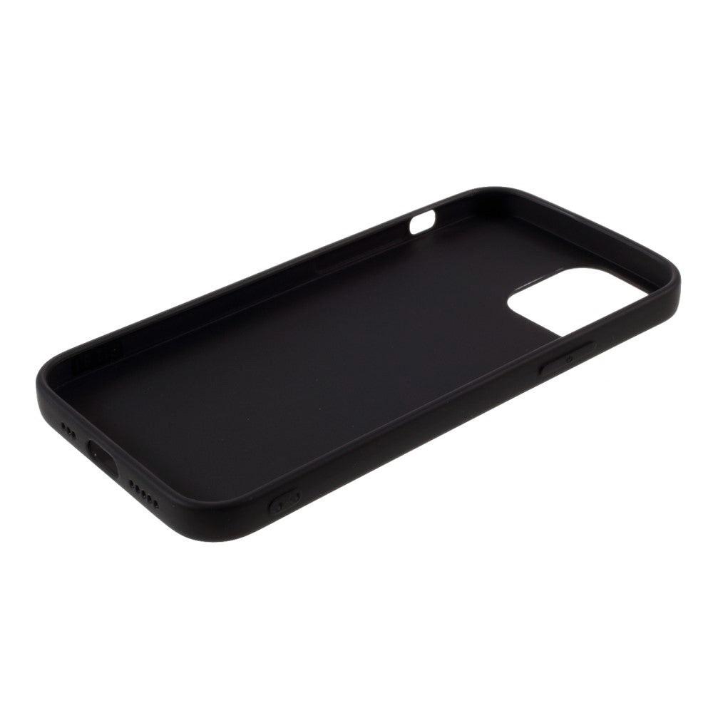 Cover-Discount iPhone 12 / 12 Pro - Matte Silikon Gummi Hülle Schwarz