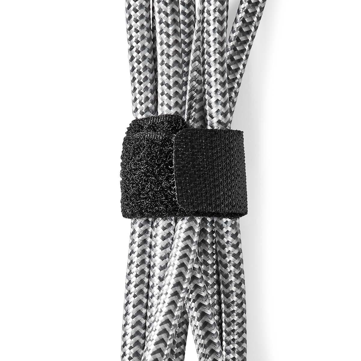 Nedis Kabelmanagement | Haken und Schlaufen | Verriegelt | 6 Stk. | Nylon | Schwarz