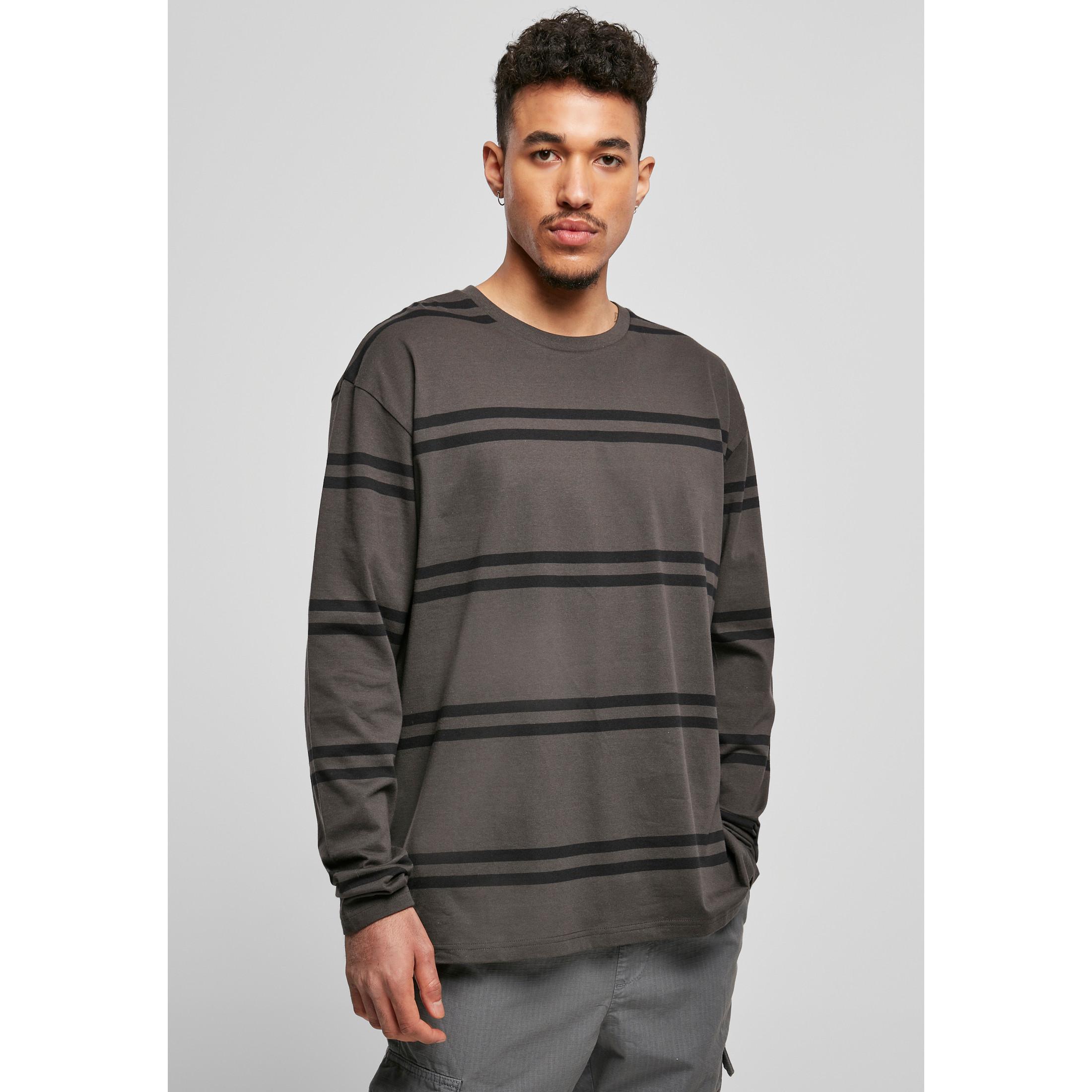 URBAN CLASSICS Oversized Gestreiftes Langarm T-Shirt