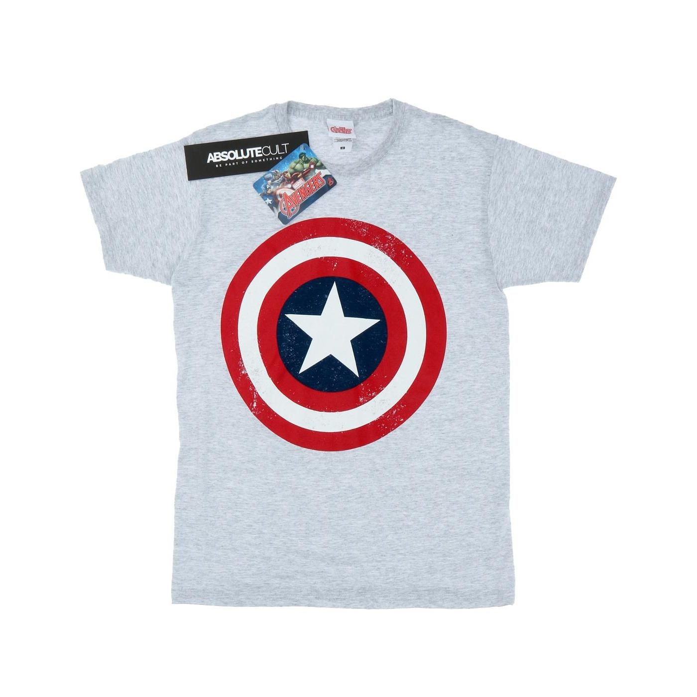 MARVEL Captain America Distressed Shield T-Shirt