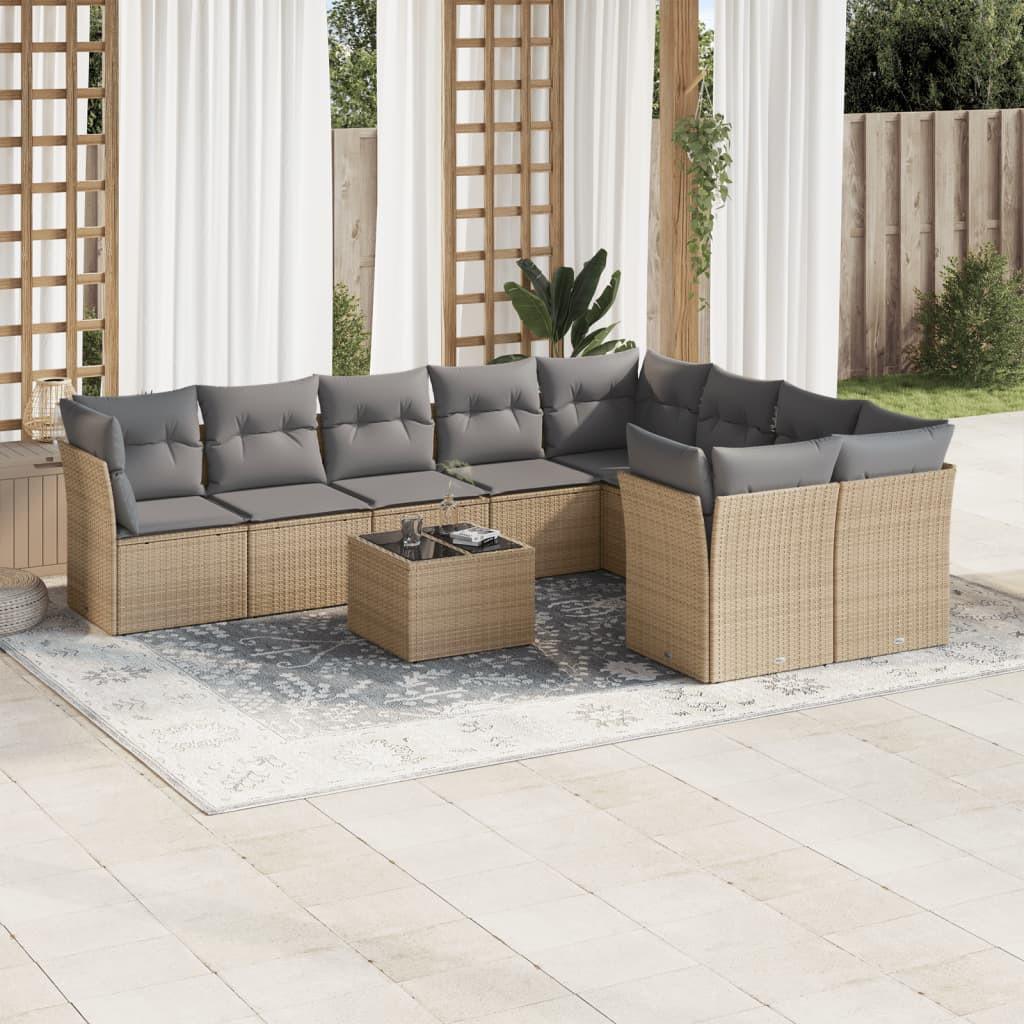 VidaXL Garten sofagarnitur poly-rattan