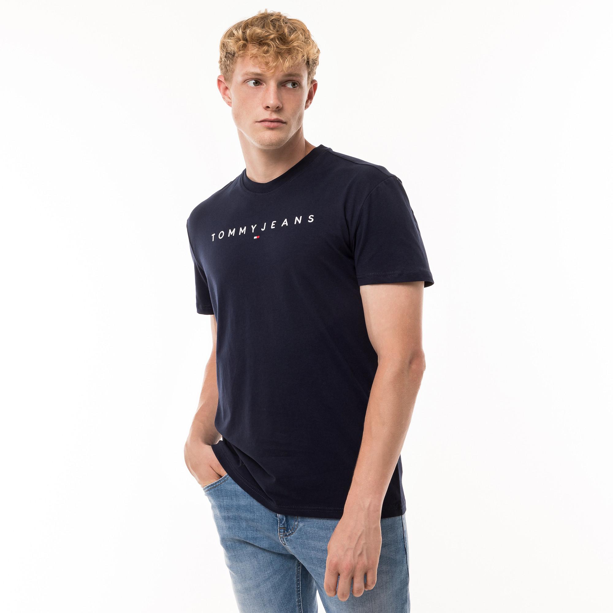 TOMMY JEANS T-Shirt mit aufgesticktem Logo