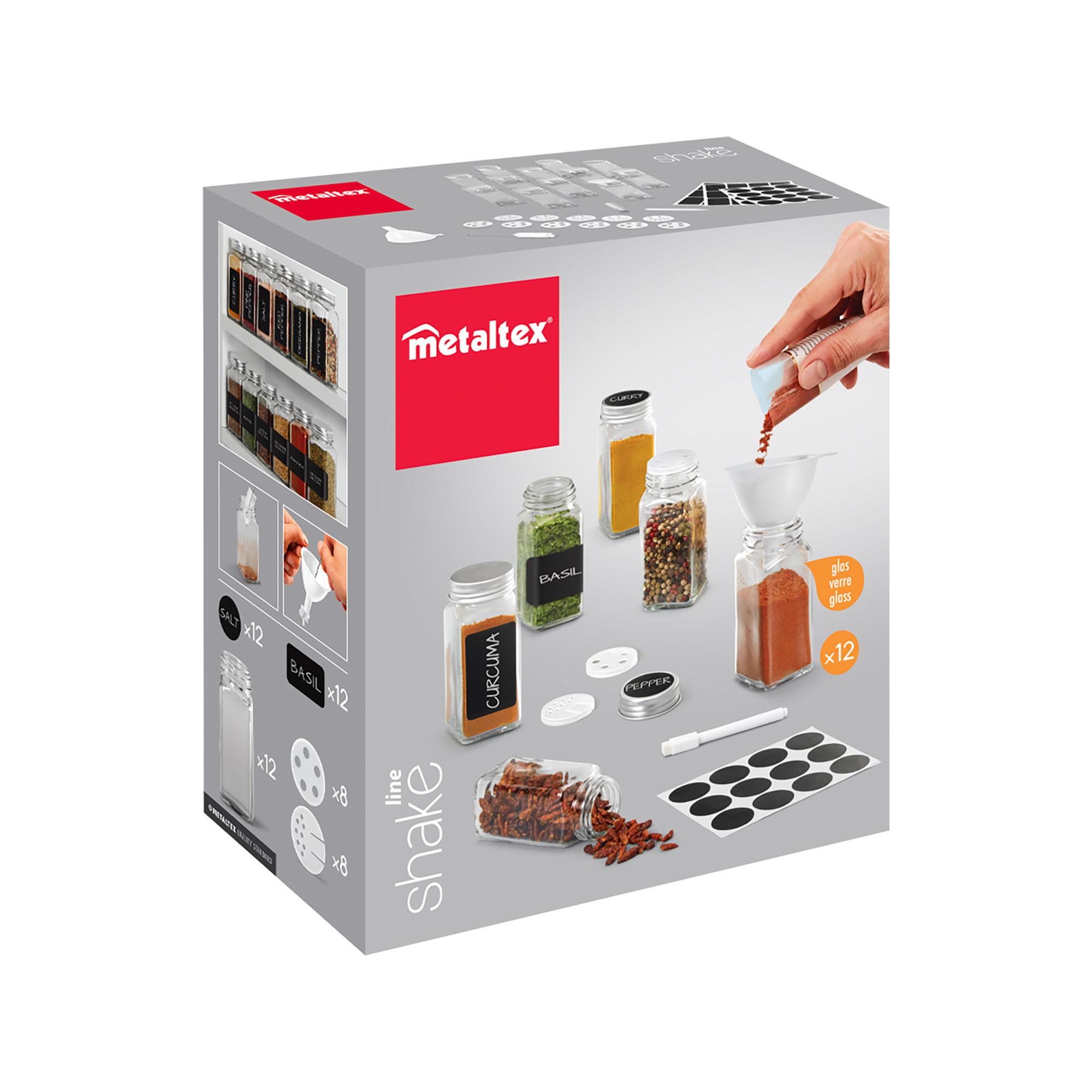 metaltex Gewürzgläser-Set Shake Line