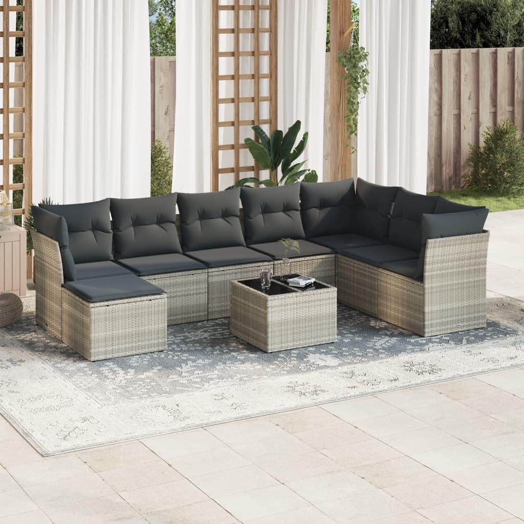 VidaXL Garten sofagarnitur poly-rattan