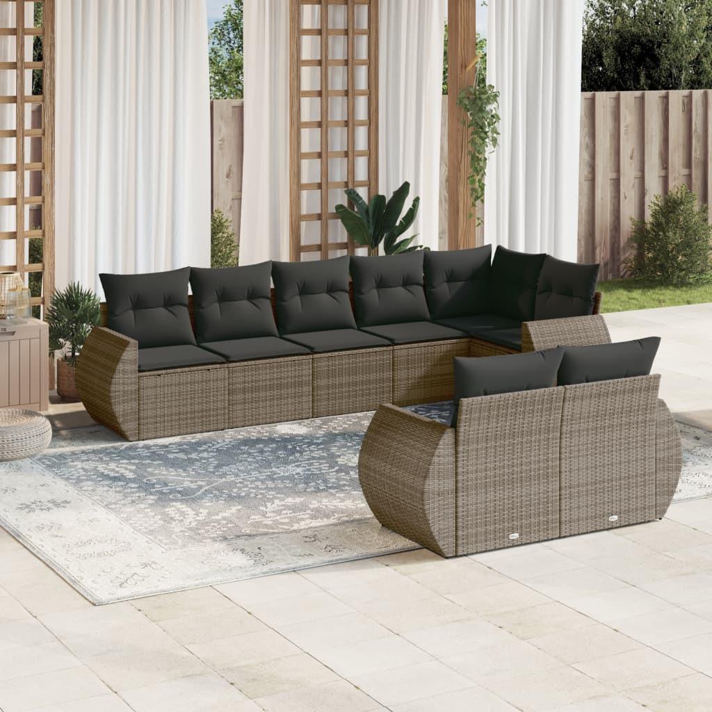 VidaXL Garten sofagarnitur poly-rattan