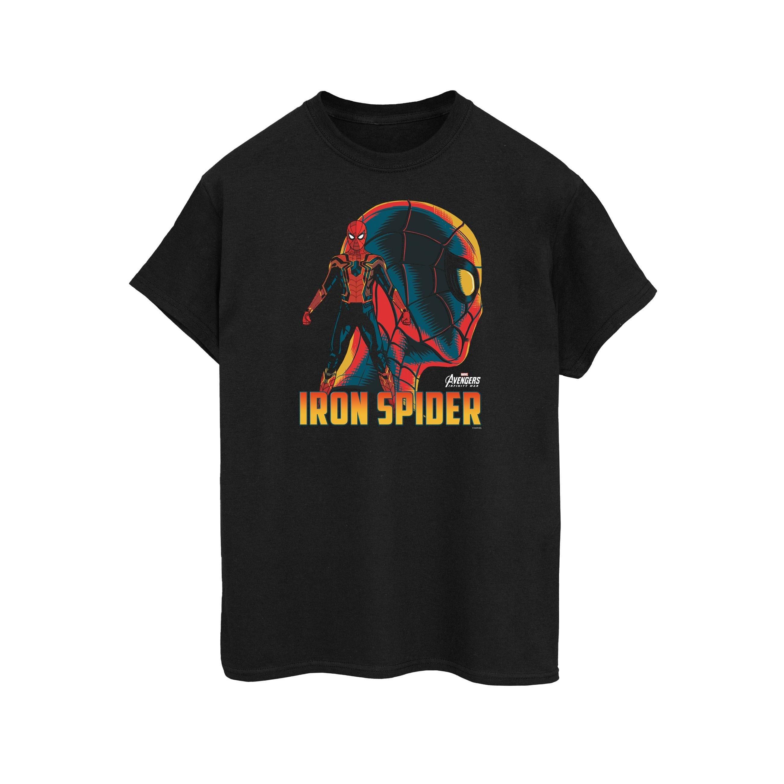 Spider-Man Logo Print Boyfriend T-Shirt
