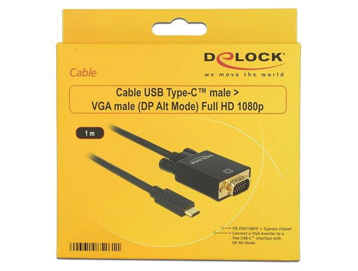 DeLock Kabel USB Type-C - VGA
