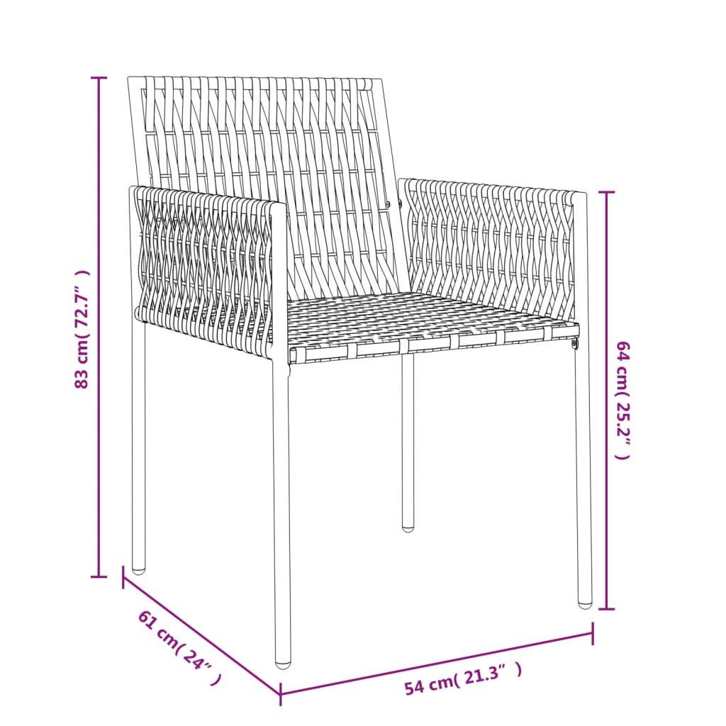 VidaXL Gartenstuhl poly-rattan
