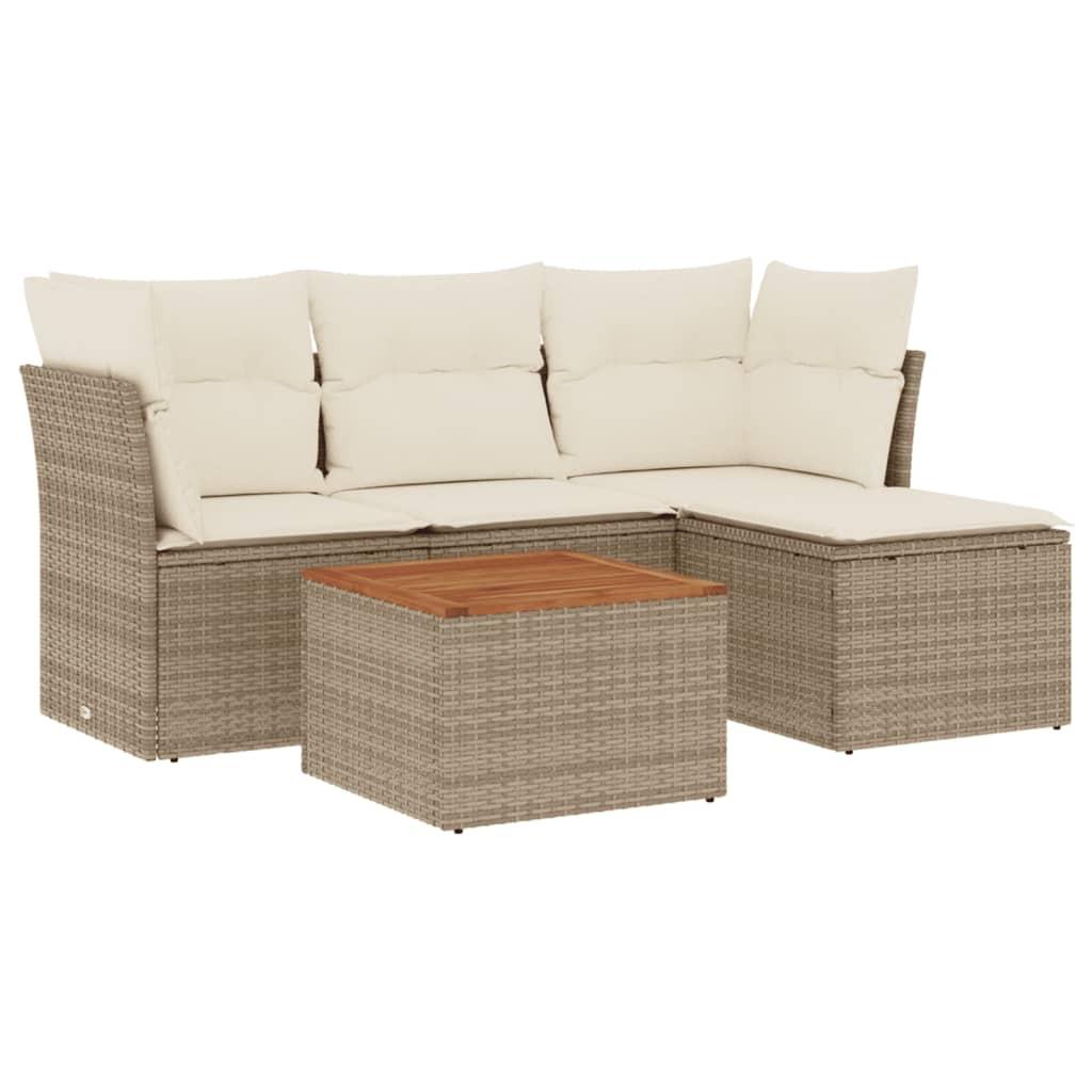 VidaXL Garten sofagarnitur poly-rattan