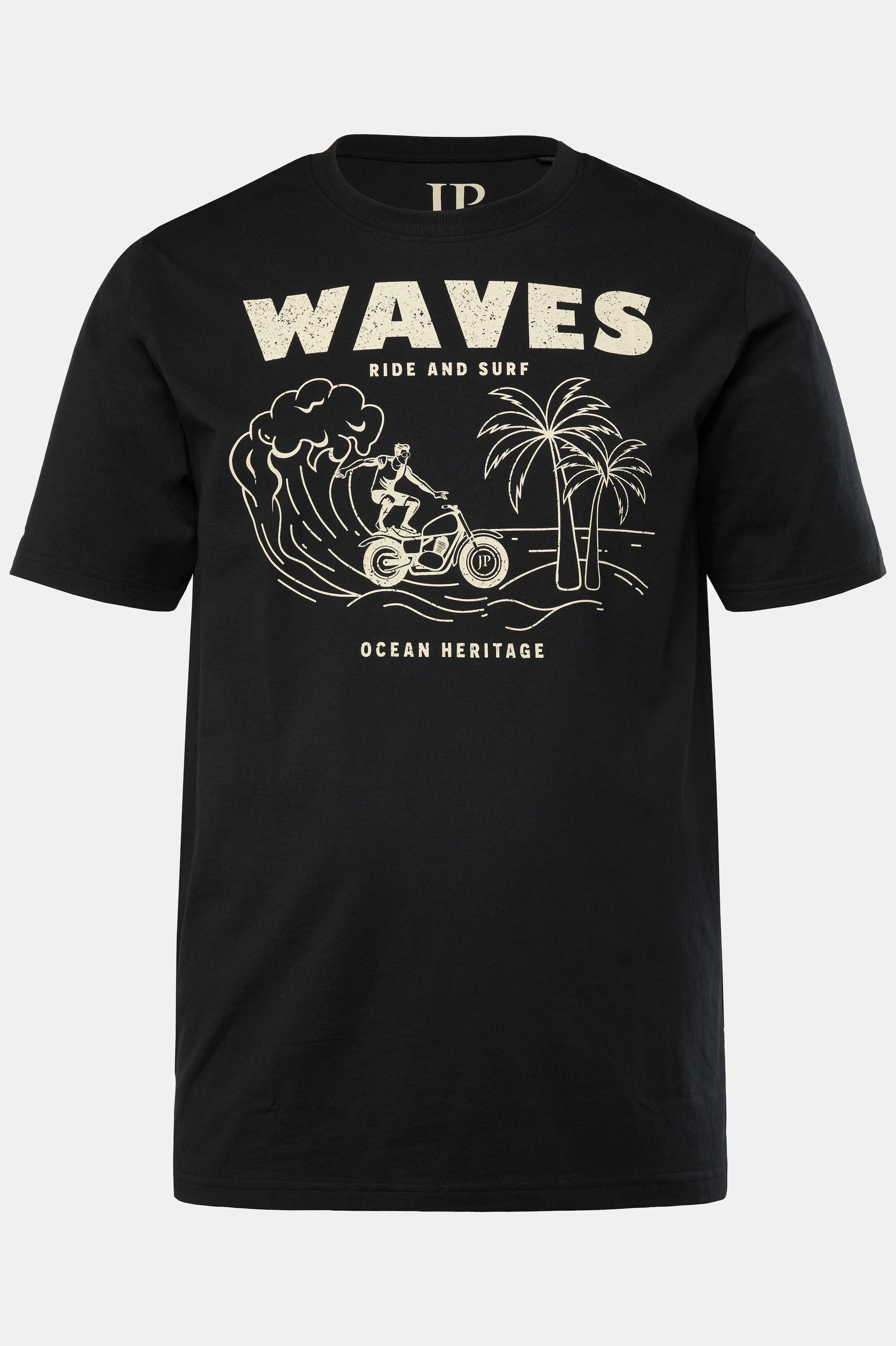 JP1880 Halbarm T-Shirt mit Brustprint
