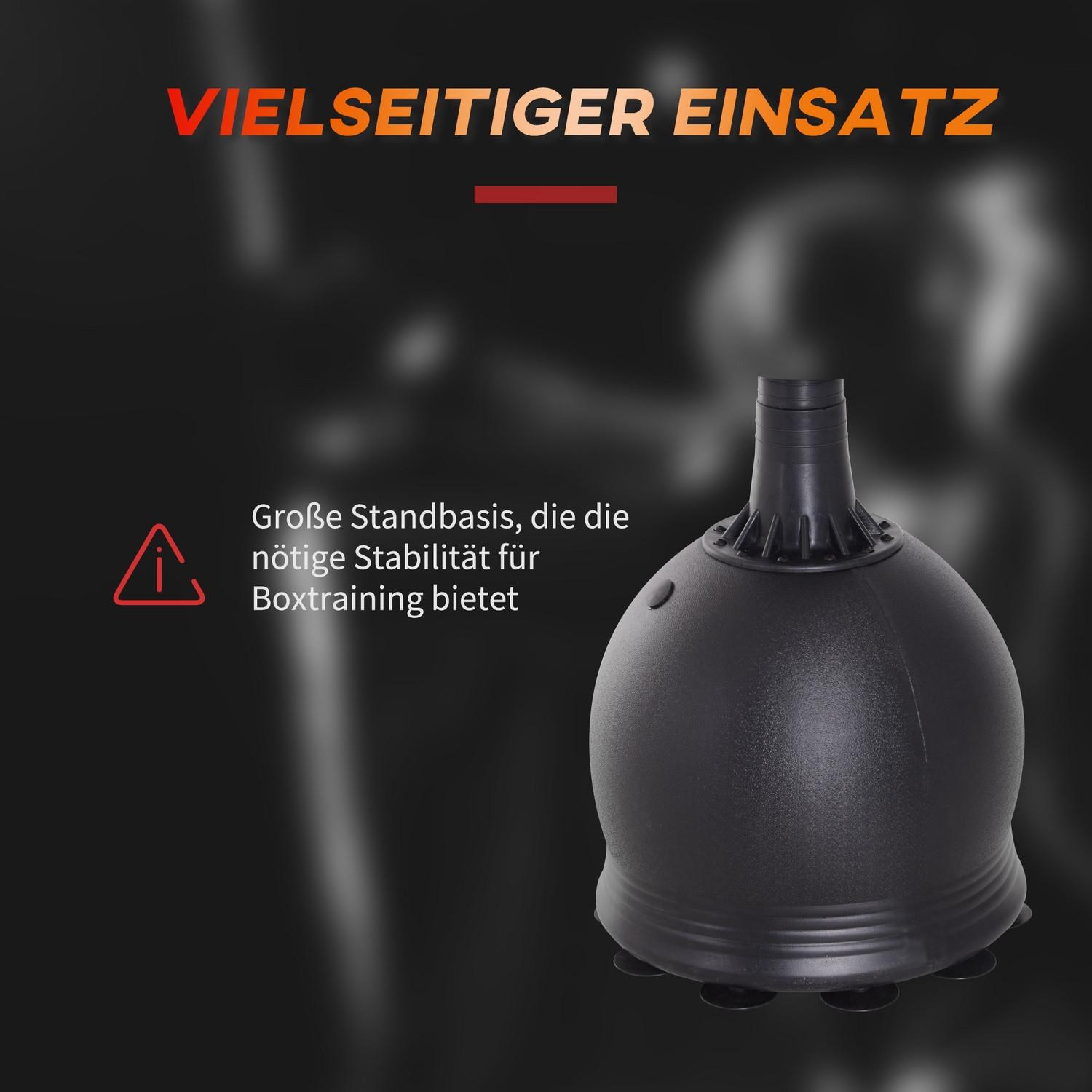 Northio Boxsack Freistehender Boxsack 165 Cm Für Erwachsene, Heavy Duty Mit Saugnapf-Basis, Schwarz, Ideal Für Profis & Anfänger