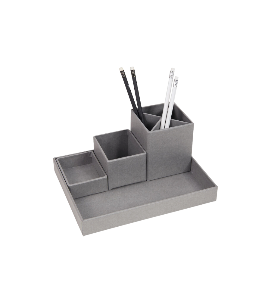 Bigso Box of Sweden LENA Schreibtisch Organizer Grau