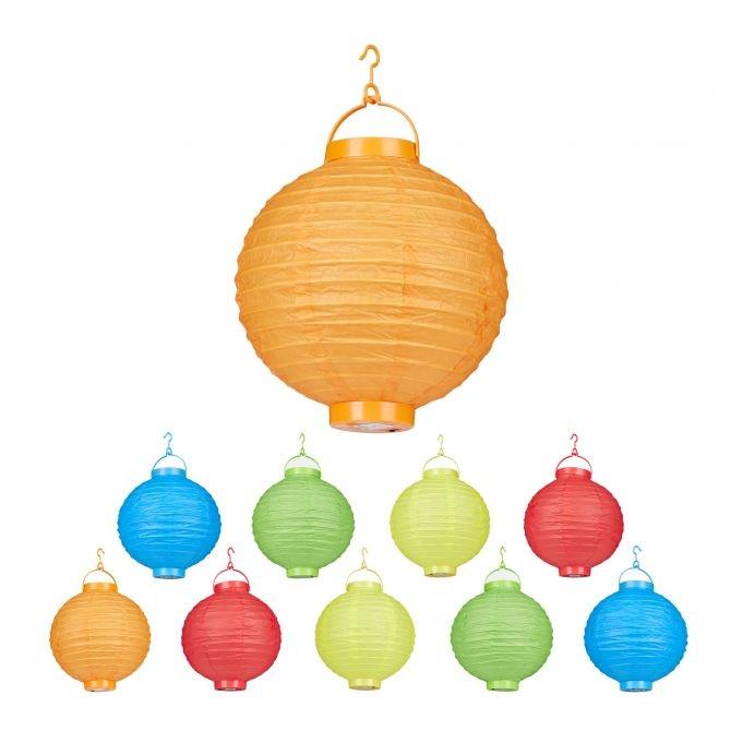 B2X Bunte LED-Laternen 10 Stk