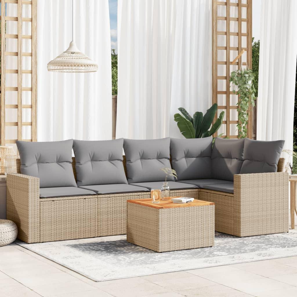 VidaXL Garten sofagarnitur poly-rattan