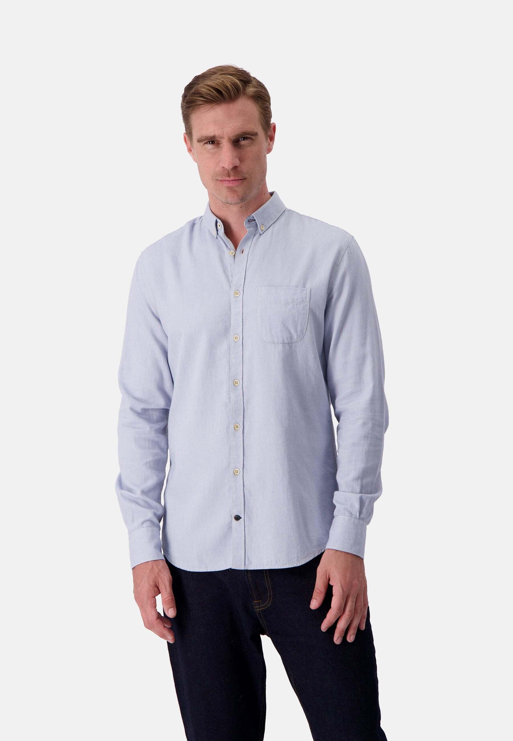 Colours & Sons Brushed Twill Langarmhemd