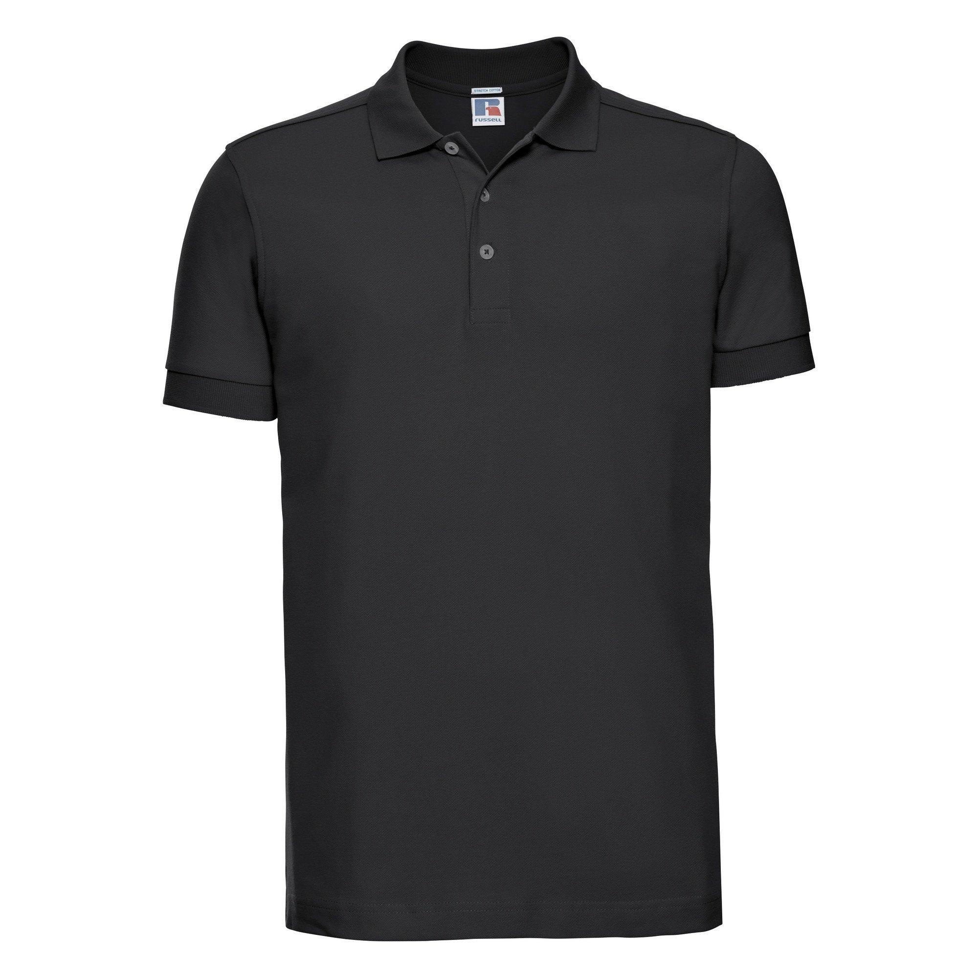 Russell Stretch Kurzarm PoloShirt