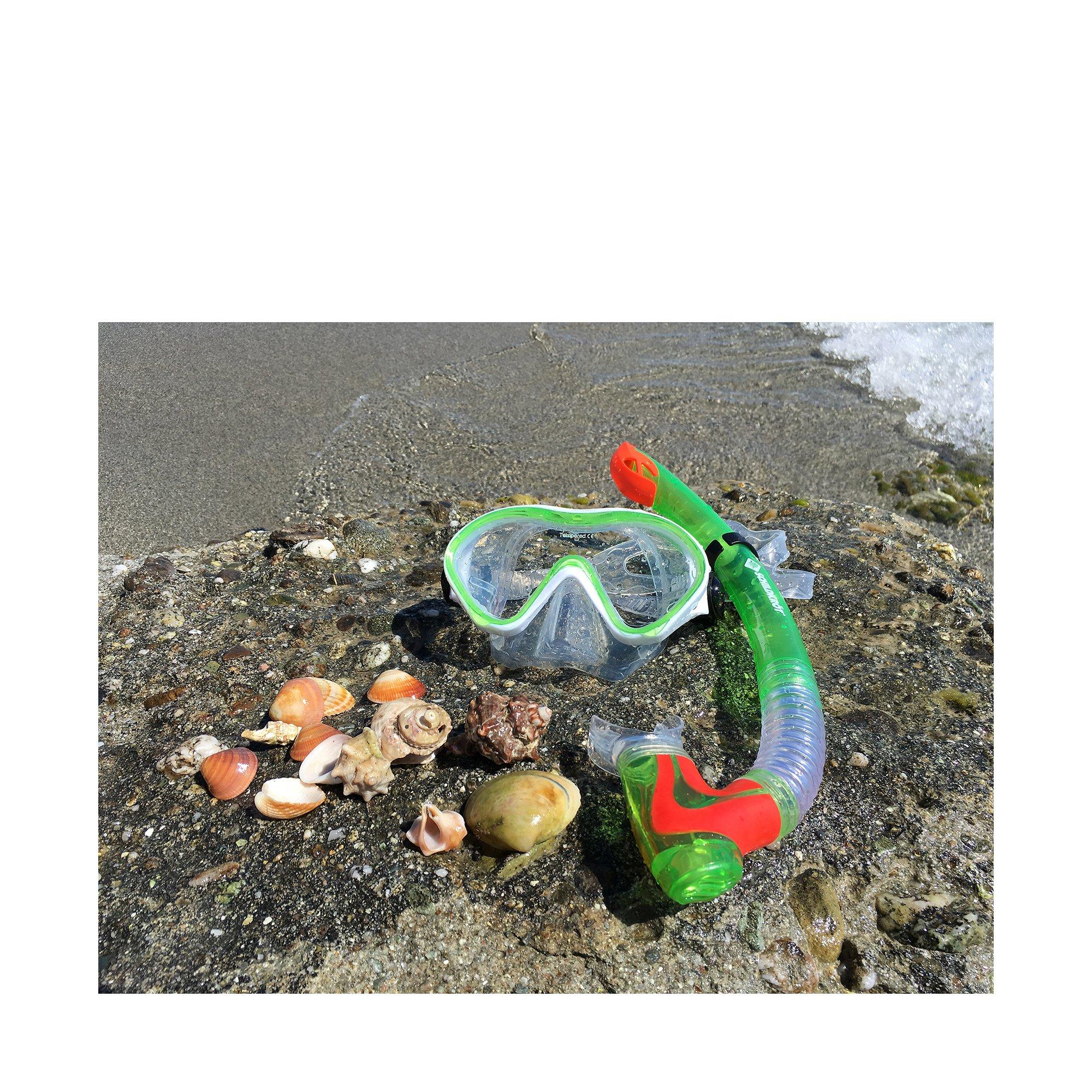 SCHILDKRÖT Kinder-Schnorchelset Bermuda mit Brille, Schnorchel, Flossen