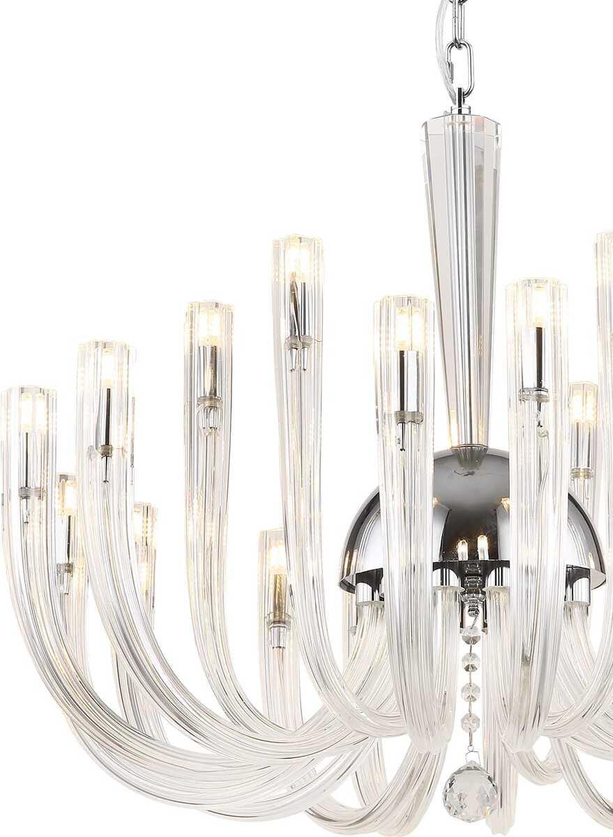 mutoni light Hängeleuchte Akko Metall verchromt 18xG9