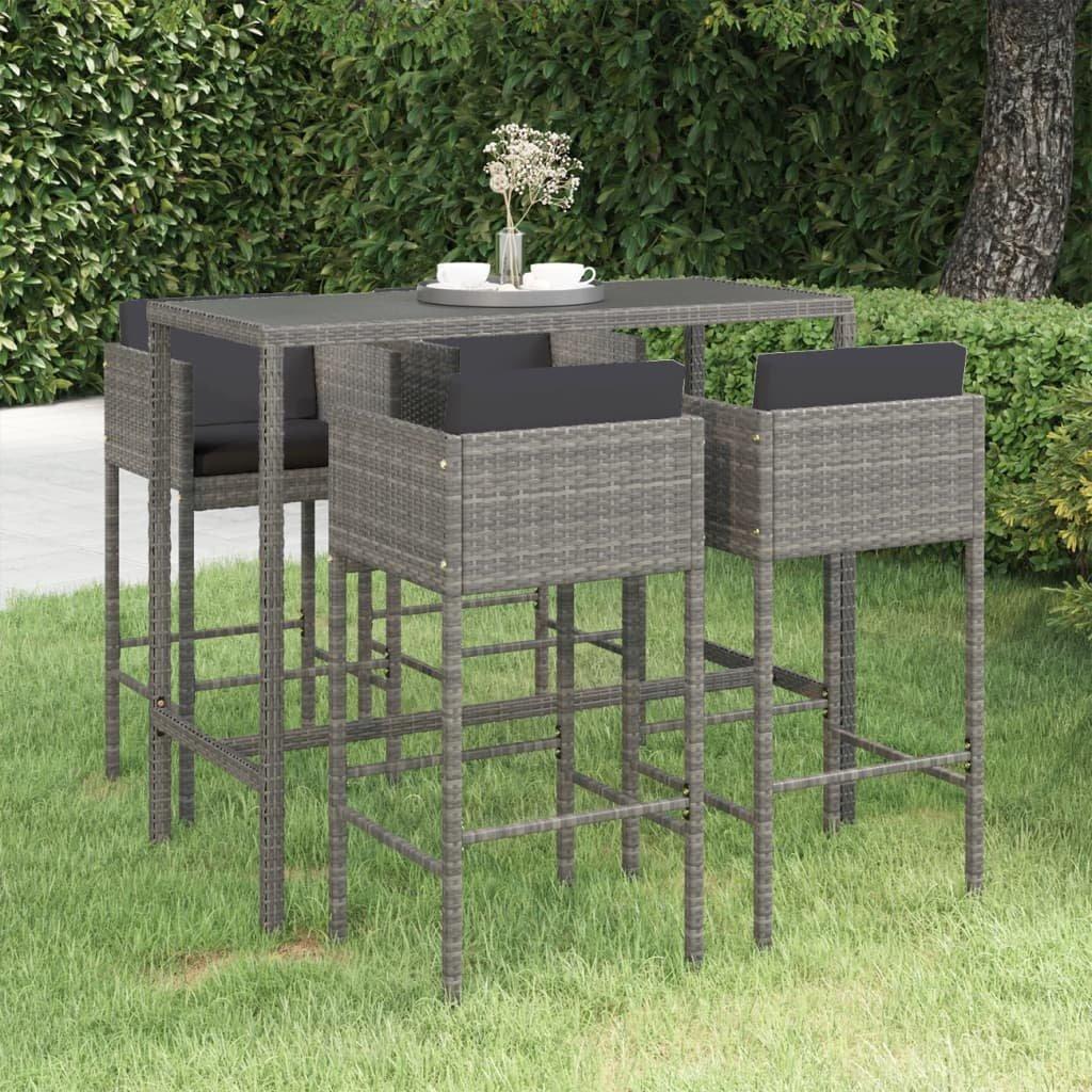 VidaXL Garten-bar-set poly-rattan