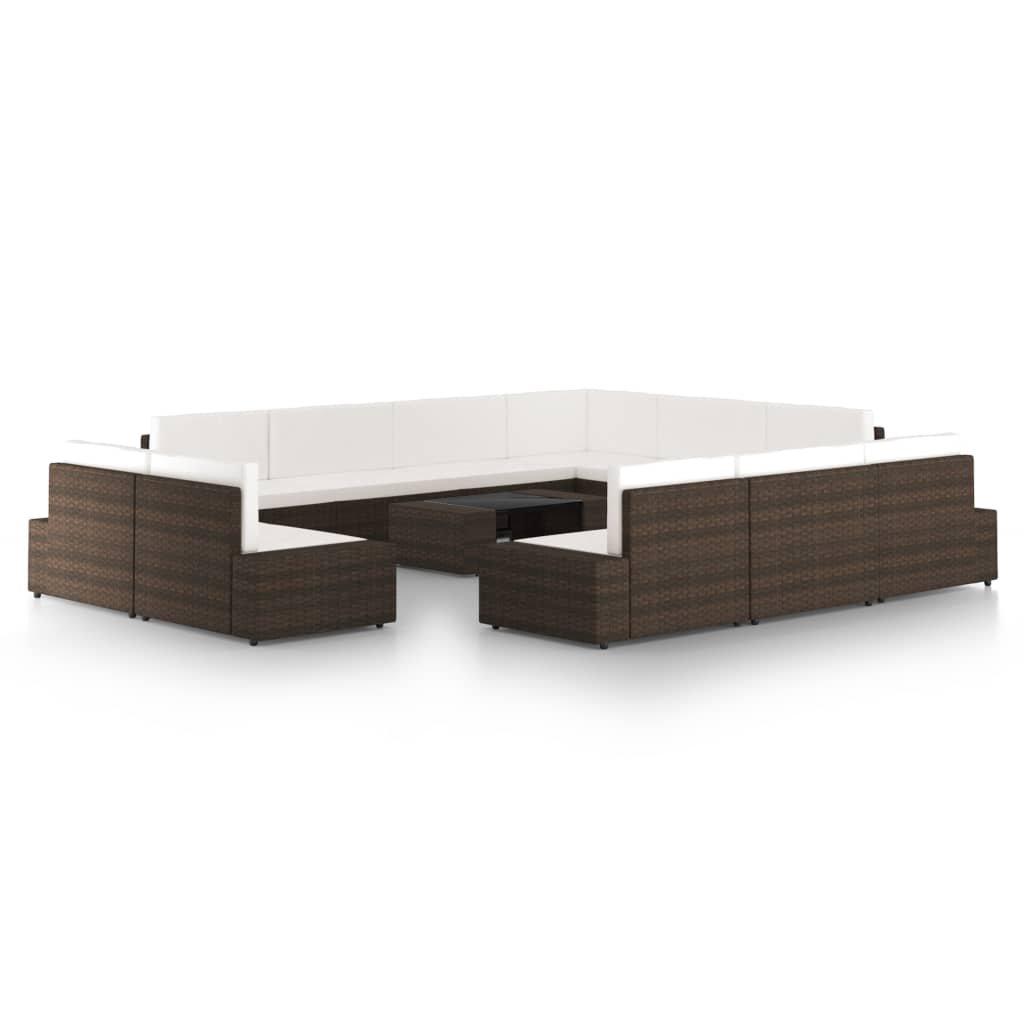 VidaXL Garten-lounge-set poly-rattan