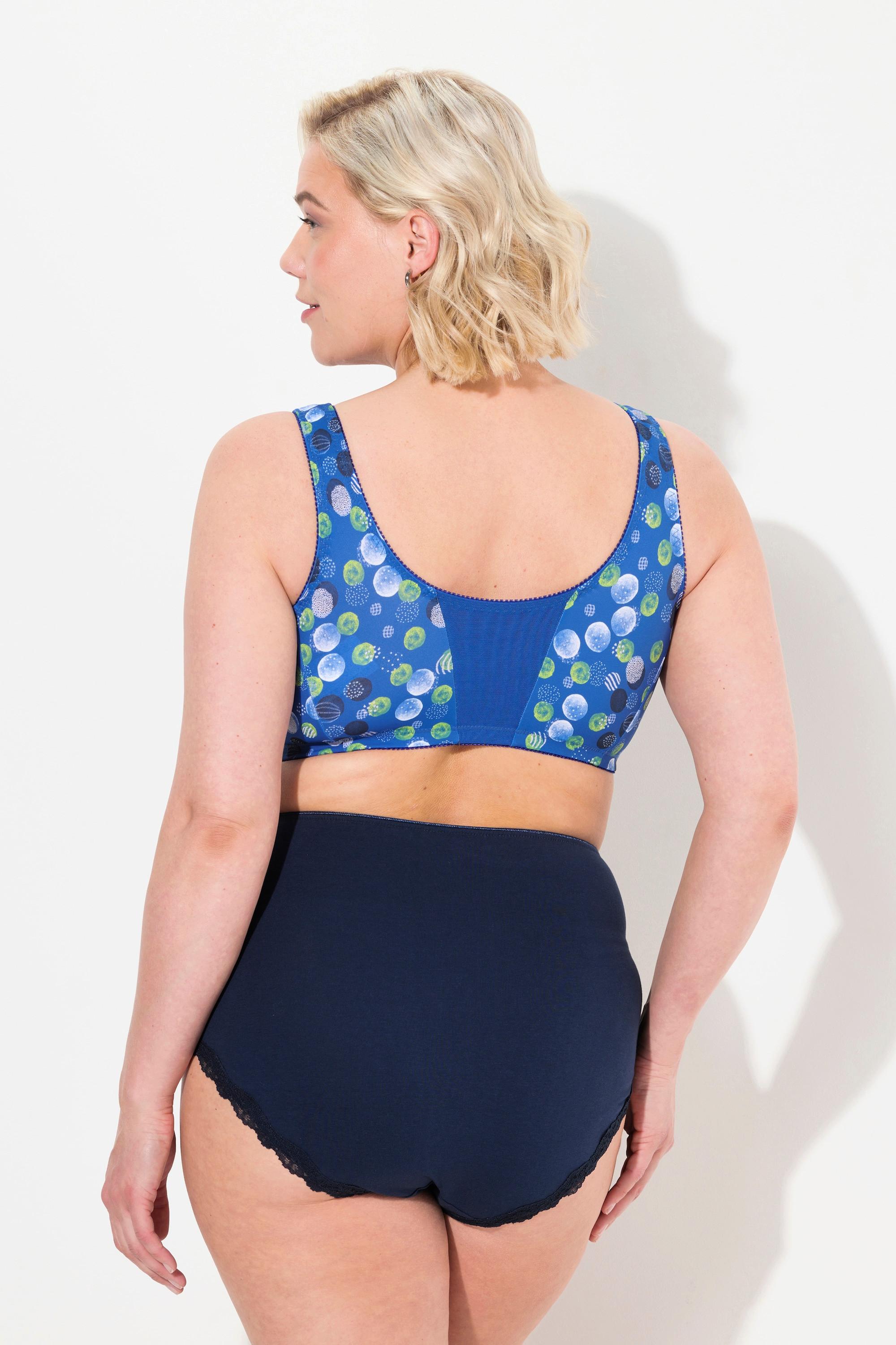 Ulla Popken Entlastungs-BH, Vorderverschluss, Punkte, Cup C - F