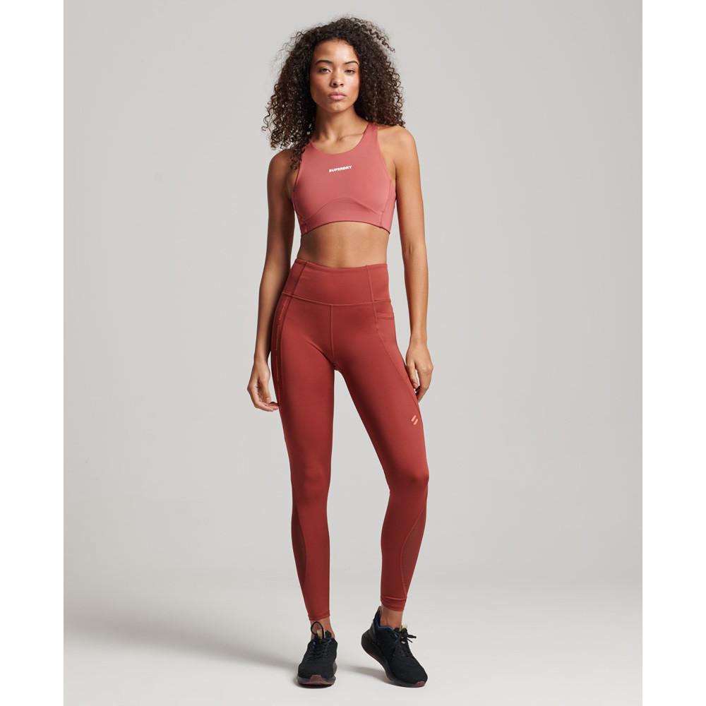 Superdry Legging eng anliegend lang Mesh Frau Active