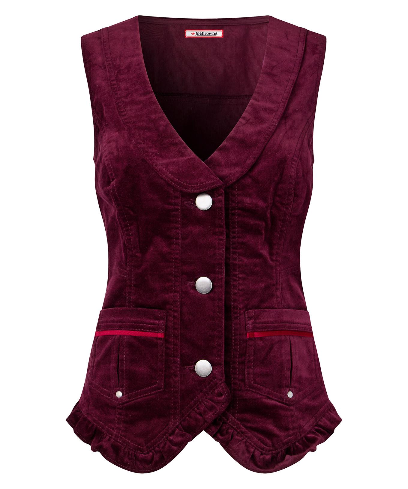 Joe Browns Cordweste mit Rüschen und Taschen