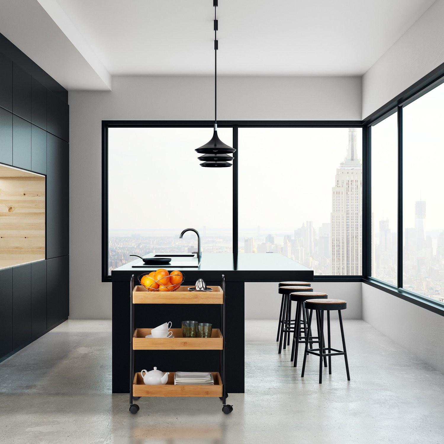 Northio Servierwagen aus Bambus