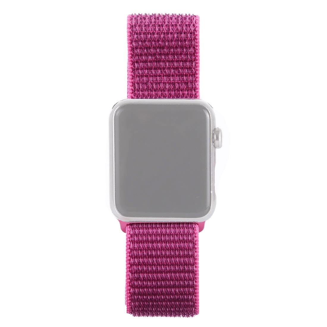 Cover-Discount Apple Watch 42/44/45/49mm - Nylon Armband Mit Klettverschluss Violett