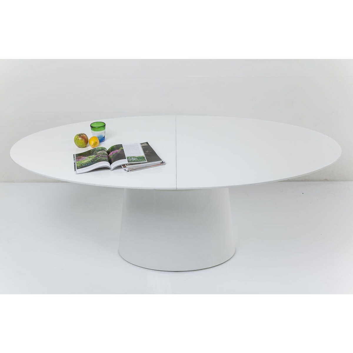 KARE Design Ausziehtisch Benvenuto Weiß 200(50)x110cm