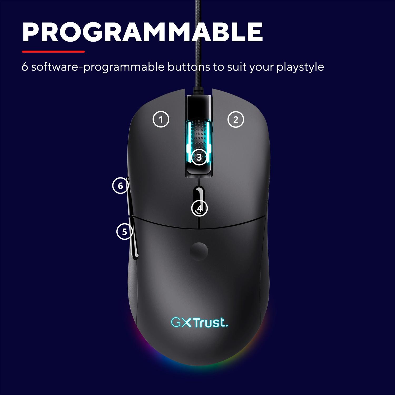 Trust GXT 981 Redex Gaming-Maus RGB