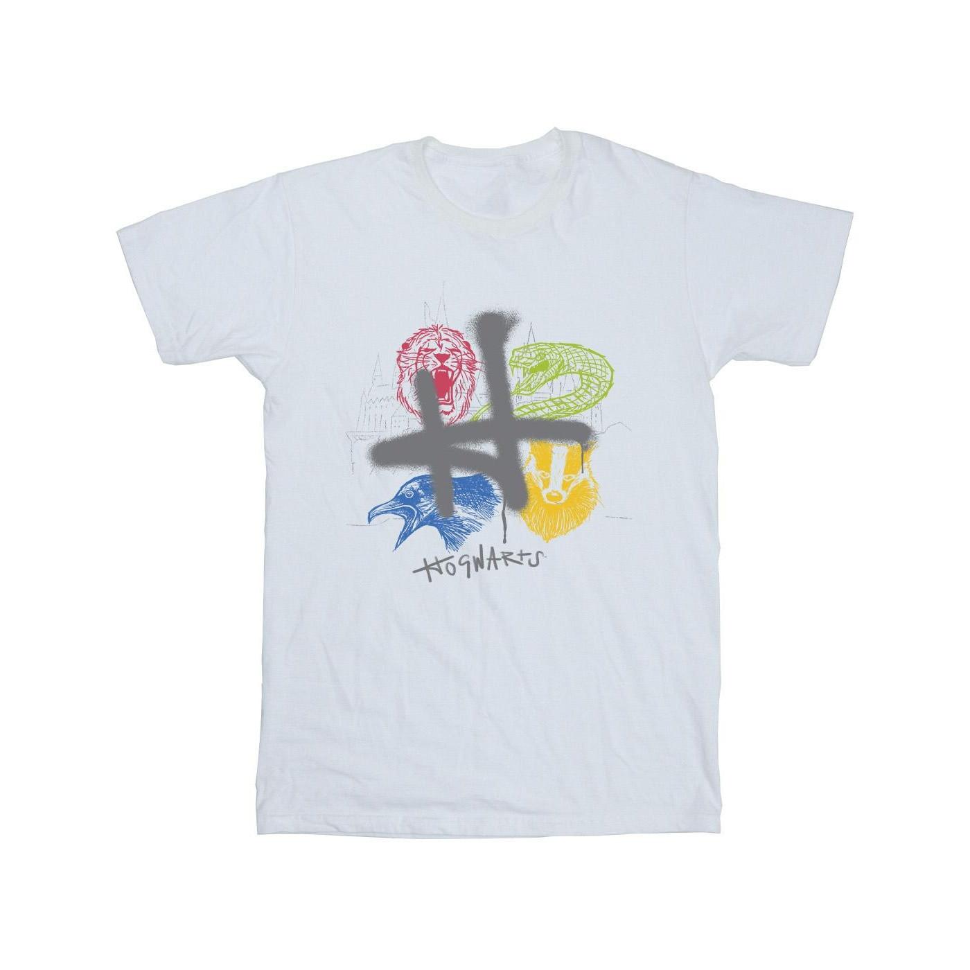 Harry Potter Hogwarts Häuser Grafik Print T-Shirt