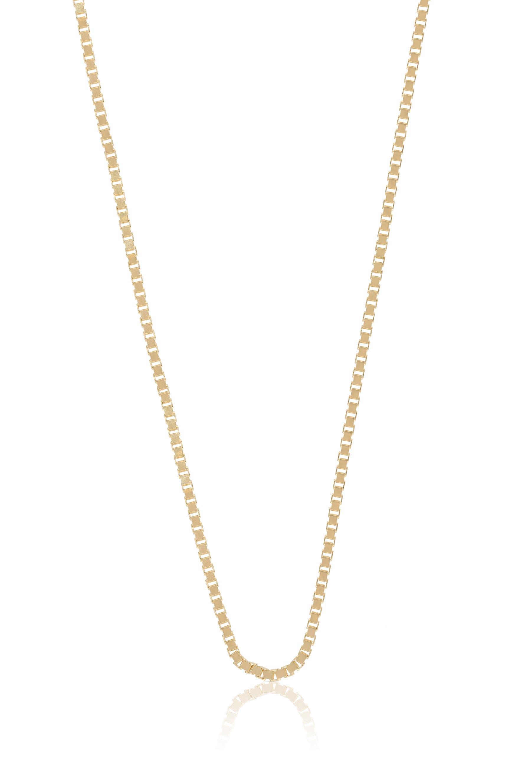MUAU Schmuck Collier Venezianer Gelbgold 750, 1.4mm, 55cm