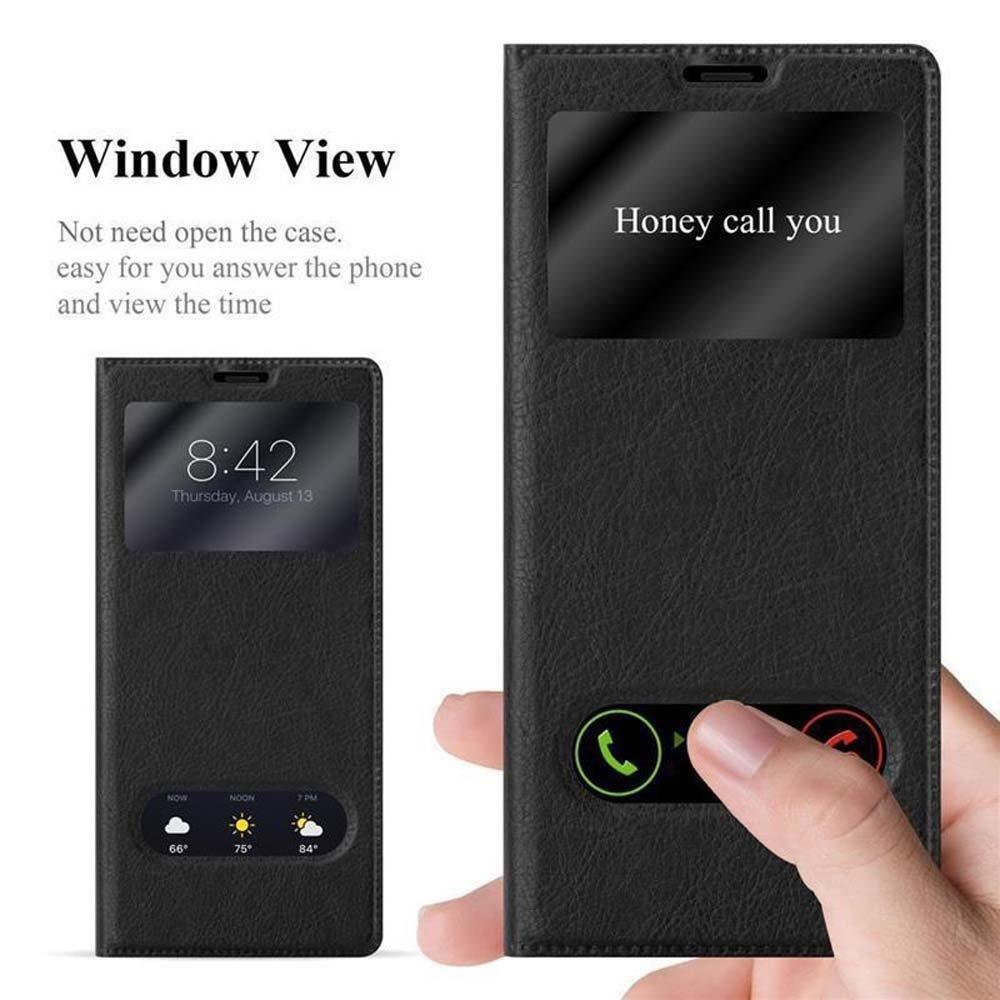 Cadorabo Hülle für Samsung Galaxy NOTE 8 Magnetverschluss, 2 Sichtfenstern