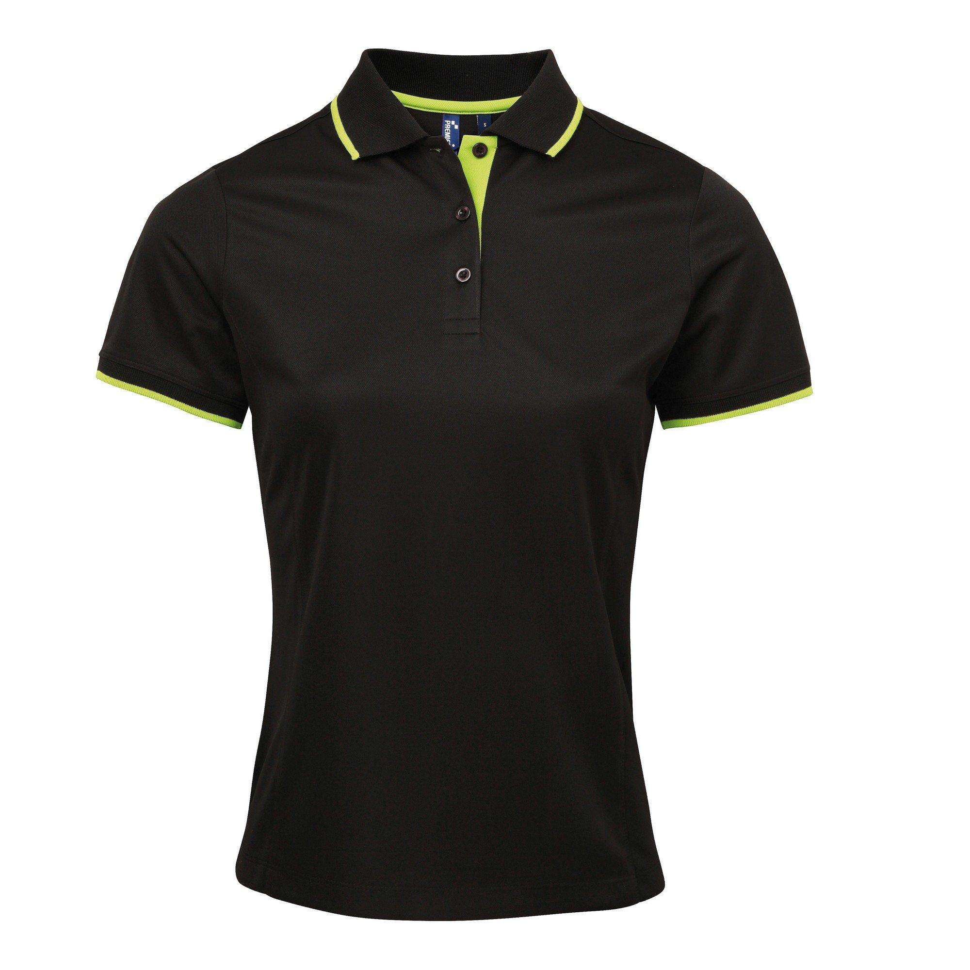 PREMIER Kontrast CoolKaro Polo Shirt