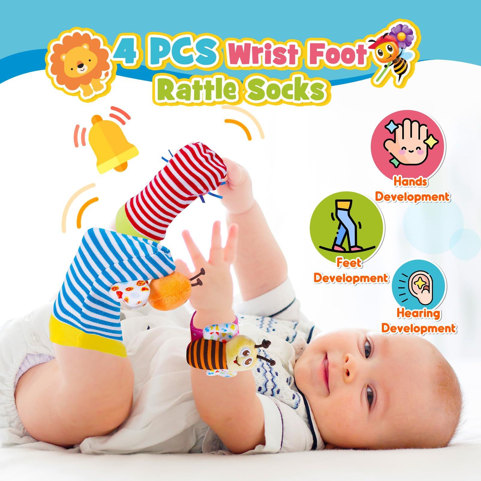 Activity-board Babyspielzeug 14 Stück Rasseln Beißring Set Babyspielzeug