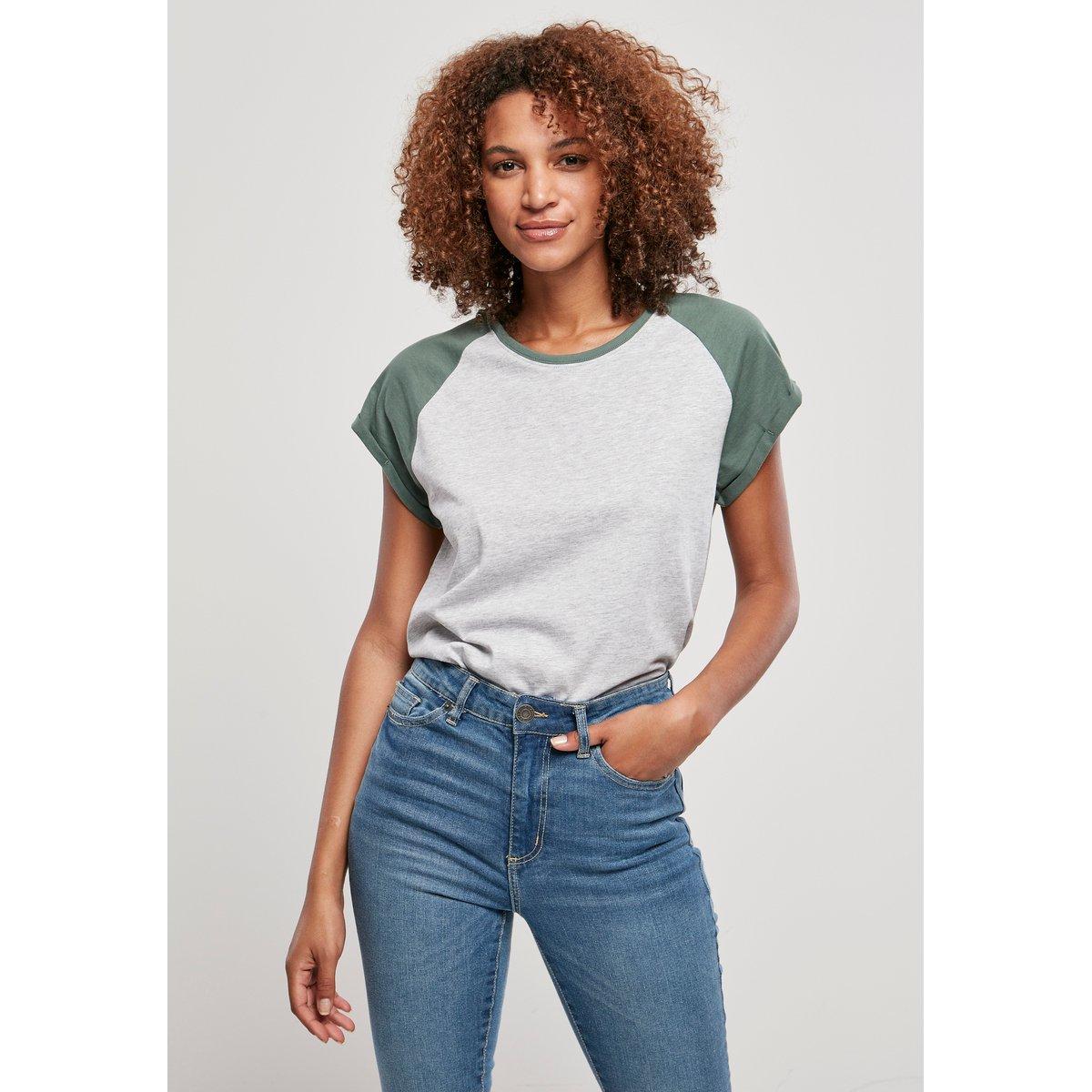 URBAN CLASSICS Contrast Raglan T-Shirt Grosse Grössen
