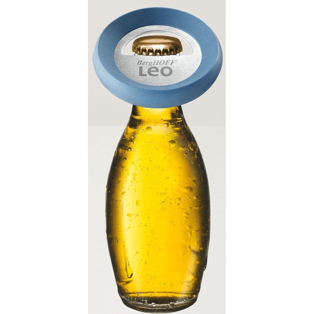 Berghoff Flaschenöffner Leo Line Silber/Hellblau