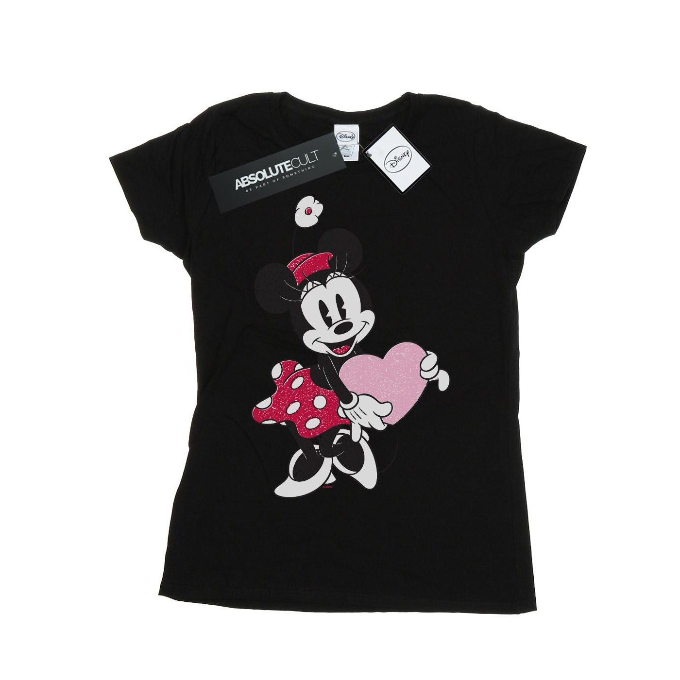Disney Minnie Maus Herz Print T-Shirt