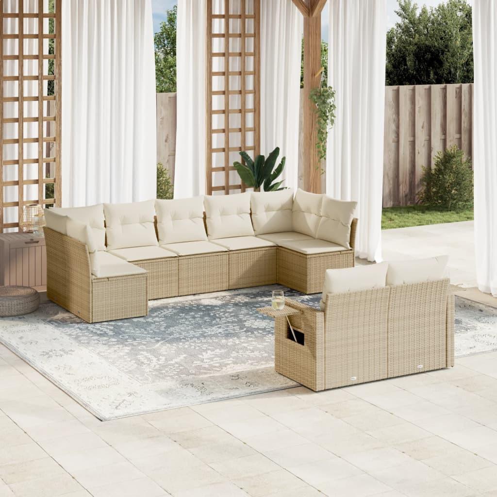 VidaXL Garten sofagarnitur poly-rattan