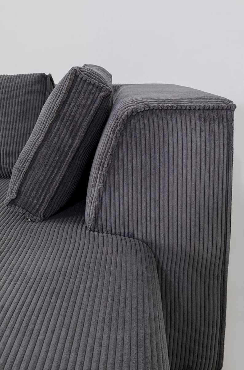 KARE Design Ecksofa Infinity Ottomane Cord rechts