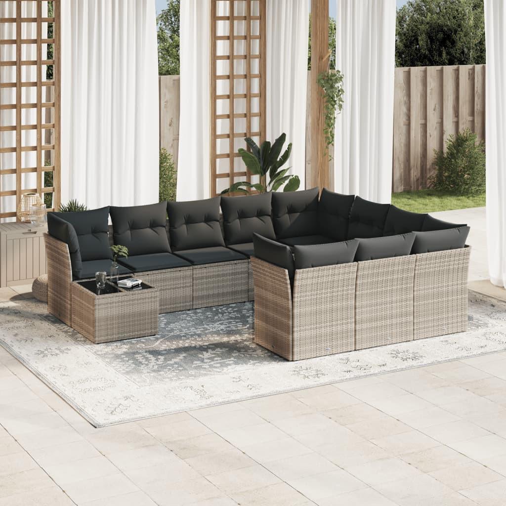 VidaXL Garten sofagarnitur poly-rattan