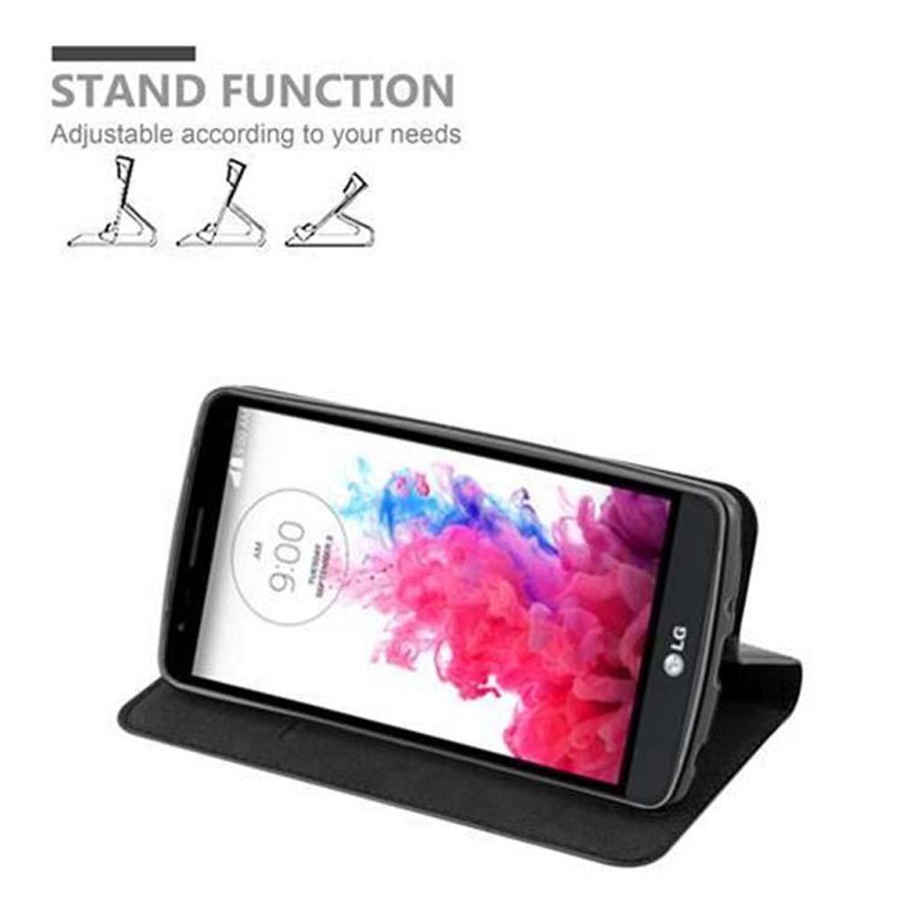 Cadorabo Cadorabo Hülle kompatibel mit LG G3 STYLUS - Schutzhülle mit Magnetverschluss, Standfunktion und Kartenfach
