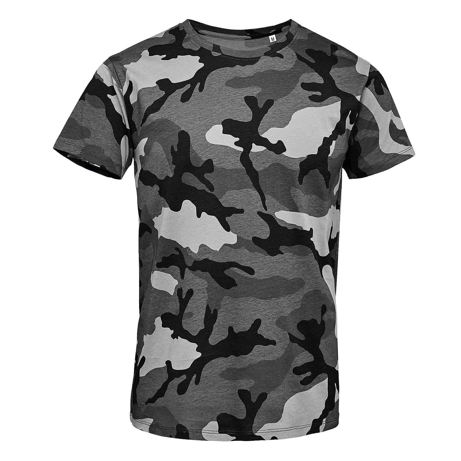 SOLS Camo Camouflage Kurzarm T-Shirt