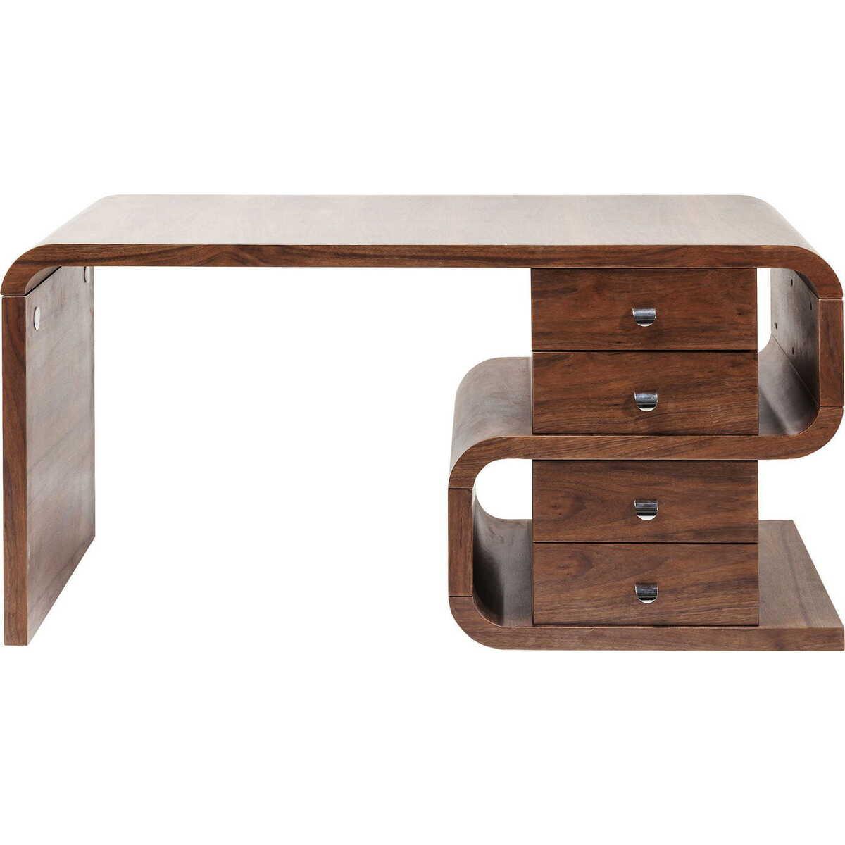 KARE Design Schreibtisch Soft Snake Walnut 150x70c